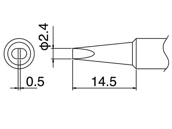 日本原装白光  T18-D24 烙铁咀 烙铁头 烙铁嘴 用于FX-888