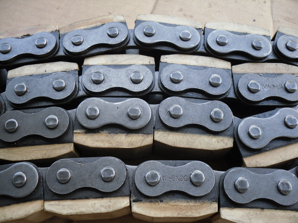 自强牌橡胶链16A-G1提升链条传动链输送板链齿形链板耐磨传动链
