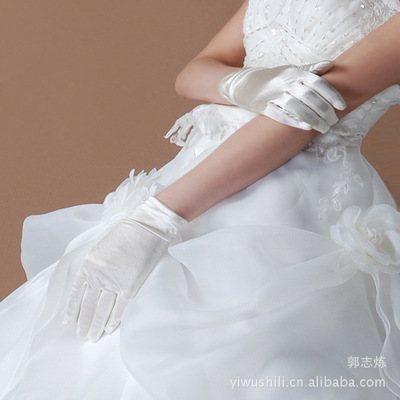 Ceremonial gloves Satin Gloves Wedding Gloves Wedding supplies bride glove high quality texture of material JK glove