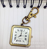 Square pocket watch, retro necklace, sweater, wholesale, Korean style, nostalgia