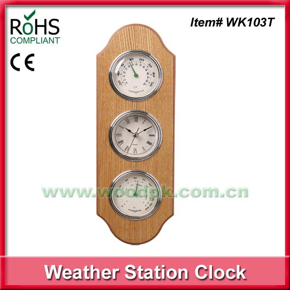 34.5X11.5CM 出口欧美木质温度计 室外挂墙 给力 100%满意 新款