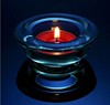 Manufacturer supply color European -style heart -shaped glass candlestick candlestick candlestick
