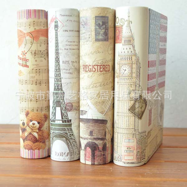 Zakka 식료품 책 보관 상자 클래식 소품 책 보관 상자 가정 장식 선물