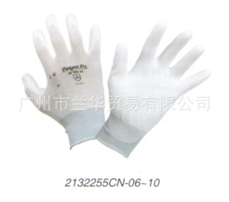 Honeywell 2132255CN 尼龙耐磨 掌浸PU工作手套EN388-4131 白色