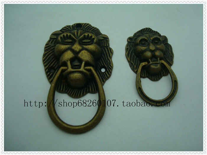 包装五金仿古拉手合金把手拉手酒盒拉狮子头拉手装饰拉手