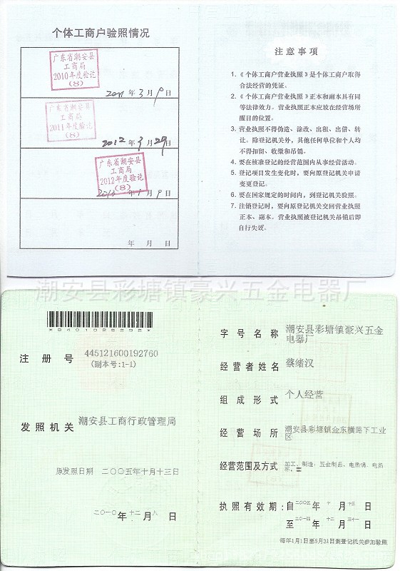 執照副本