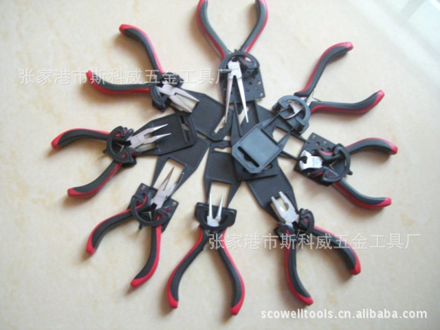 DIY迷你钳4.5寸8件套 珠宝钳 尖嘴钳圆嘴钳斜嘴钳弯嘴钳长嘴钳