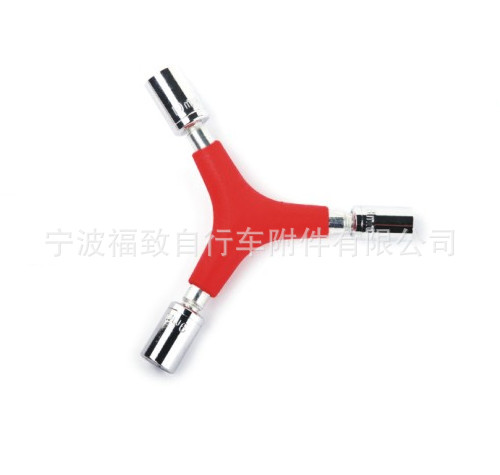 供应自行车修理工具山地车多功能折叠工具Y型扳手FSBRK-076