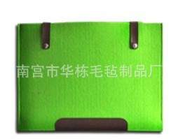 厂家新创意毛毡文件袋 颜色多种 可加印logo|ms