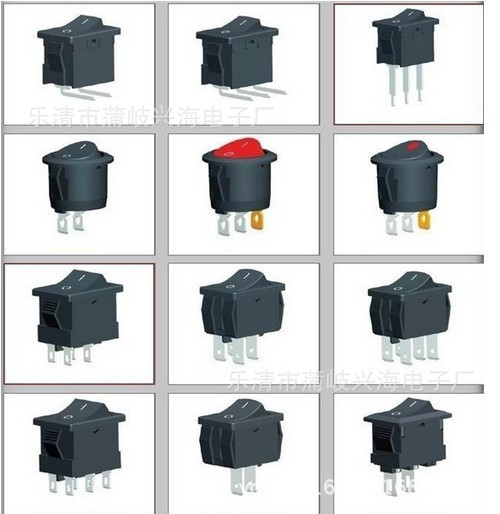 长期供应KCD4大六脚单边复位船型开关 船形开关