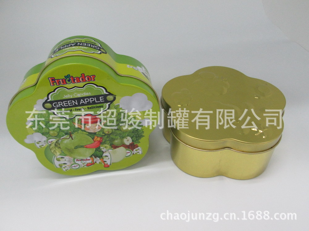 供应马口铁异形罐 花朵罐 梅花罐 糖果罐 巧克力罐