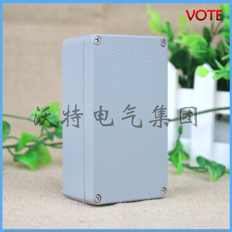 防水电缆接线盒铸铝接线盒 防水控制箱 111*64*37mm 户外电源盒