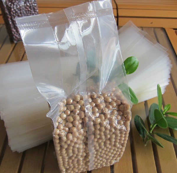 现货批发13.5+6*35 加厚透明复合真空袋风琴袋食品塑料包装袋1个