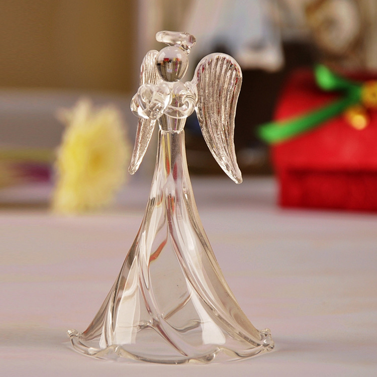Vidrio bendición Ángel campanas de viento estilo novia/chica regalo creativo regalo de boda