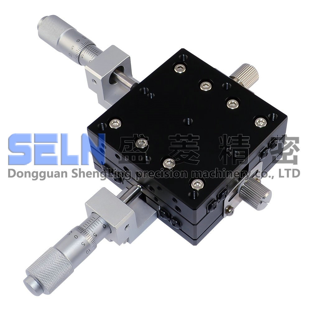 供应 50*50 XY轴 LY50-CM 精密型 微调架 可调平台 手动位移滑台