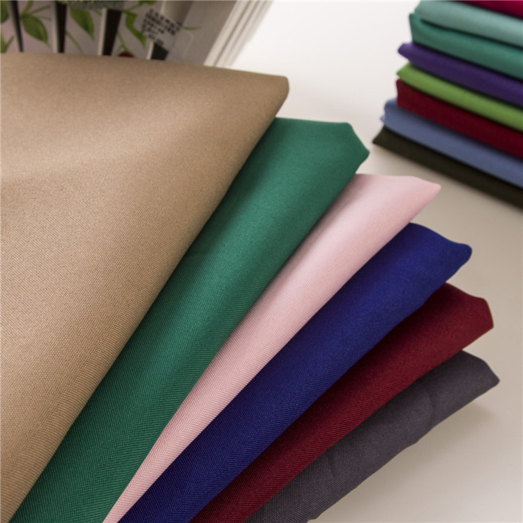 厂家直销涤纶平纹呢 罗尔呢 面料  工作服面料批发多色可选