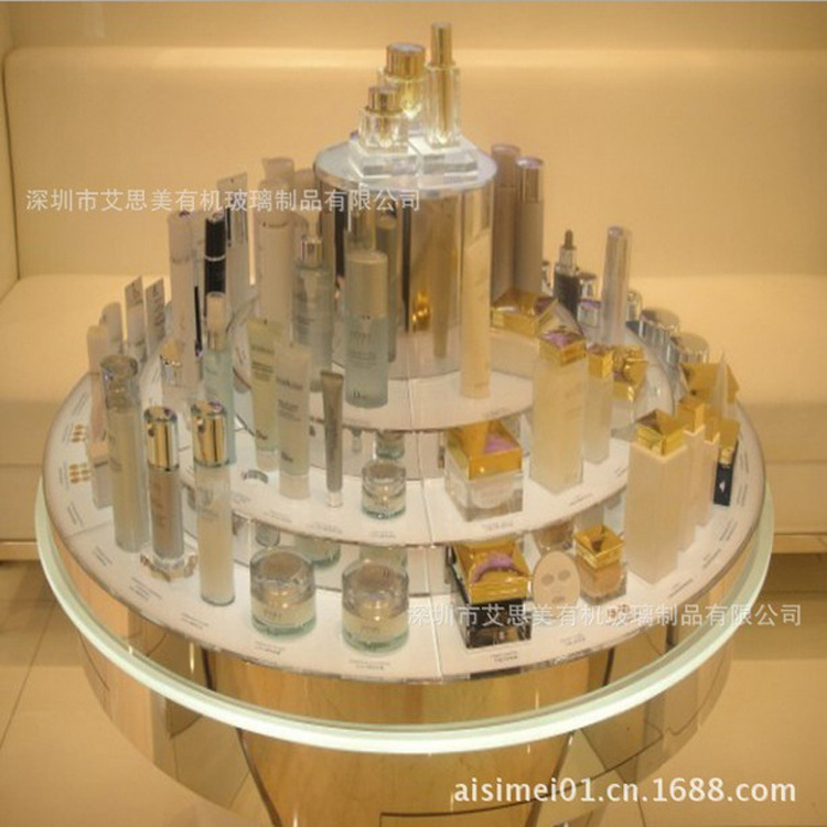 亚克力有机玻璃化妆品指甲油展示架 亚加力美容产品展架订做