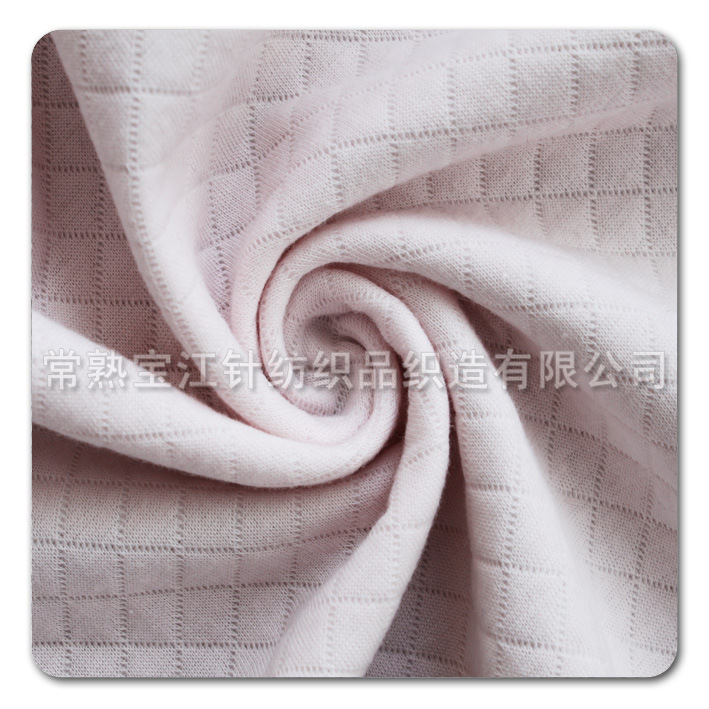 【小提花空气层】常熟针织面料 供应服装针织面料 提花布 空气层