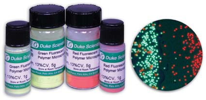 Duke 36-5 Fluoro-Max 绿色和红色干粉状荧光微球