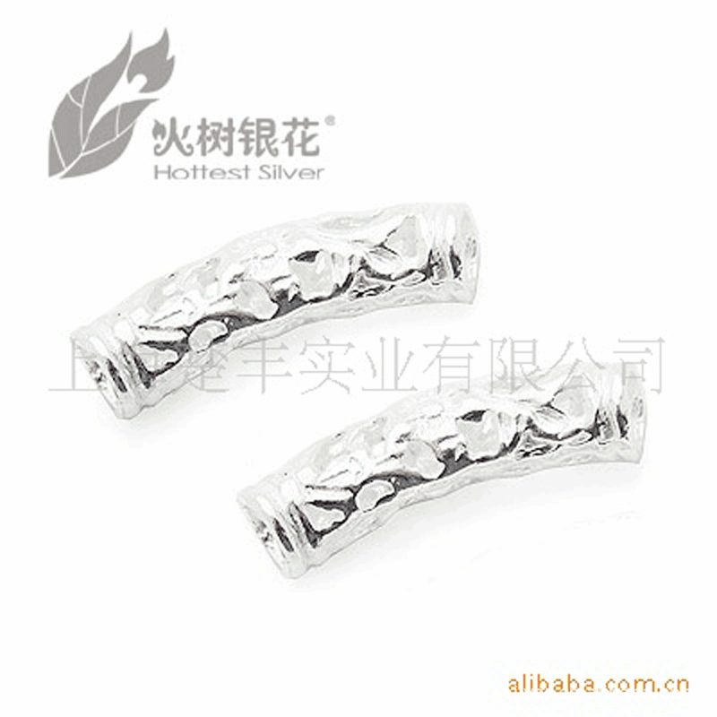 Fireworks S99 Sterling Silver Pendant Pendant Silver ornament parts crystal Red rope Passepartout Pendant Transfer bead elbow