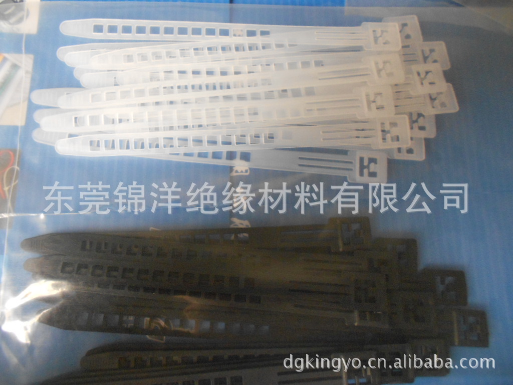 电源线束线带 PE电源线束线带 鱼骨刺型扎带 梯形扎带