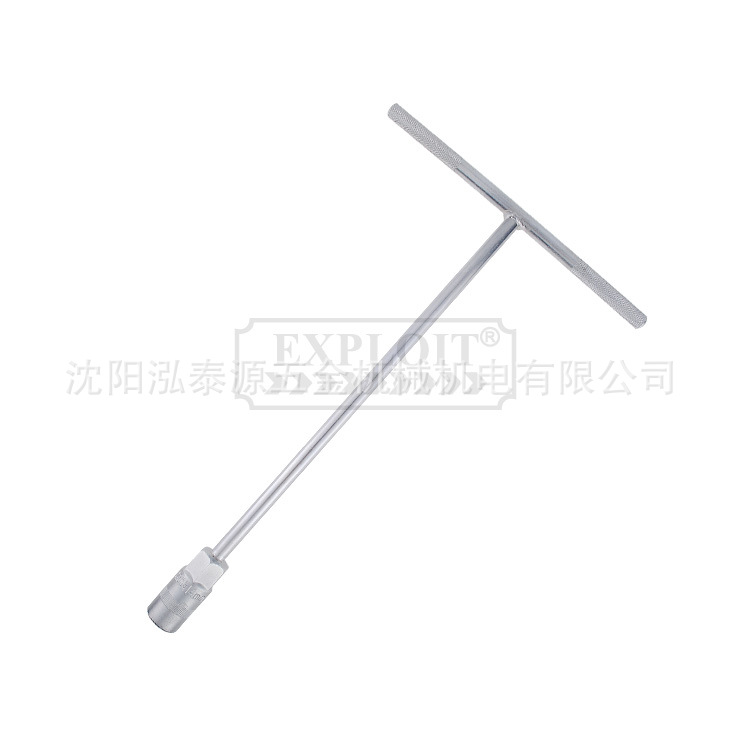 Exploit/开拓8MM滚花T型扳手轮胎汽车摩托车工具021801铬钒钢螺母