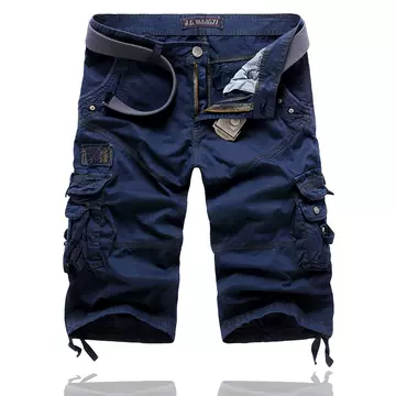 Amazon Cargo pants Korean version of men's seven-piece pants men's large casual pants slacks 5822 - ShopShipShake