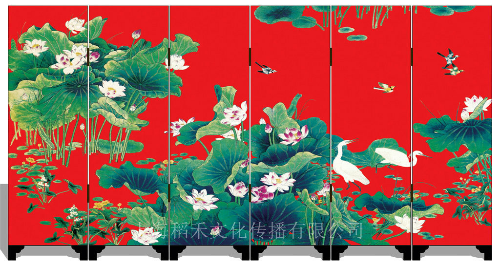 荷塘清趣红(正面)