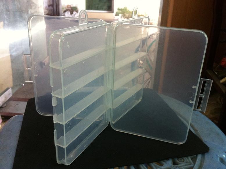 Alta calidad 5-rejilla caja de plástico caja de cebo de pescado 5-rejilla caja de plástico PP caja de embalaje caja de PP