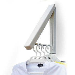 Wholesale Supply single Mini wall-mounted bathroom small retractable hidden clothes hanger, magic clothes hanger