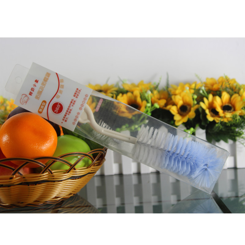 BZ3009a厂家直销尼龙双色奶瓶清洗刷婴儿刷宝宝精装奶瓶刷奶嘴刷|ms