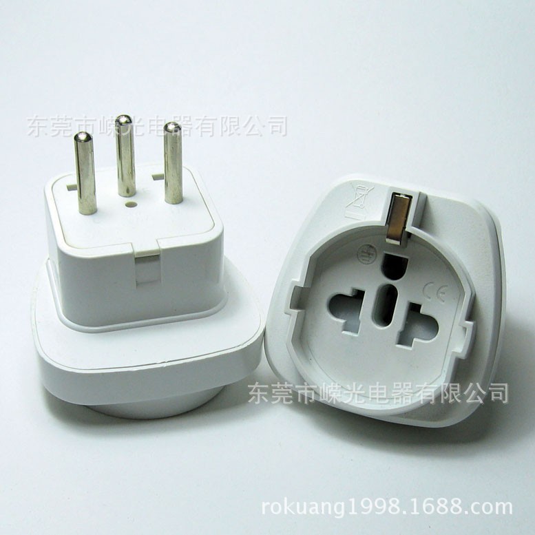 SD-11 瑞士转换插座 瑞士插头带保护门 瑞士转韩国德法式欧洲接地