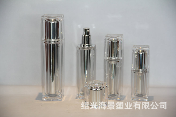 厂家供应 直圆四方化妆品乳液瓶透明