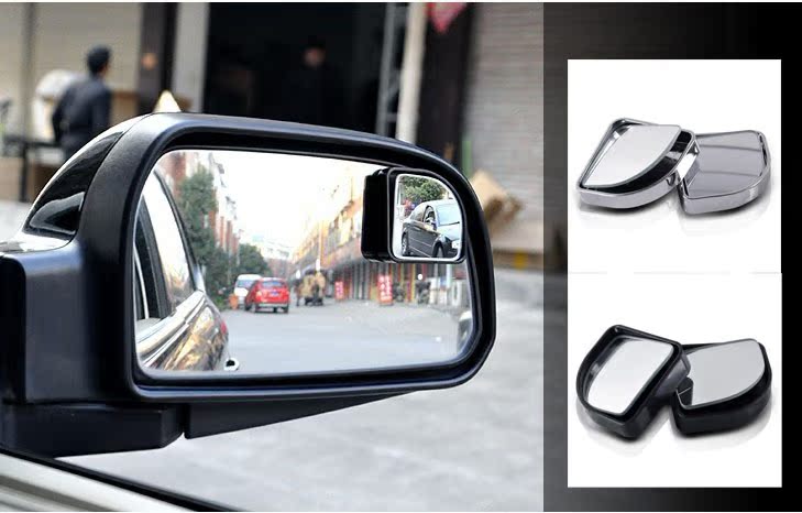 3R Mirror Blind Spot Mirror No Blind Spot Auxiliary Large Vision Wide Angle Mirror Rear View Mirror Fan-shaped Rear View Mirror Black/silver