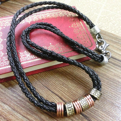 Punk cortex Braided rope alloy Necklace European style parts Necklace Clothes & Accessories Accessories One piece On behalf of