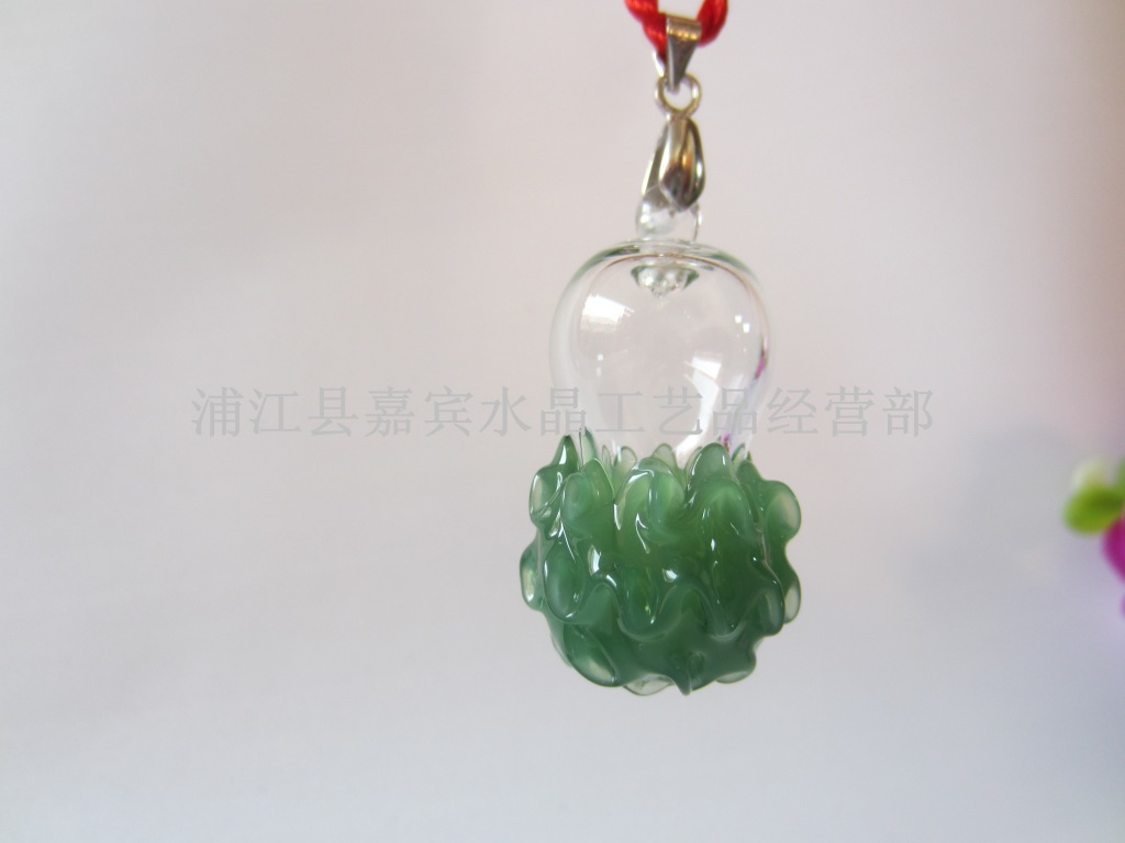 可以 浙江 坠胎绿玉白菜胎纪念品