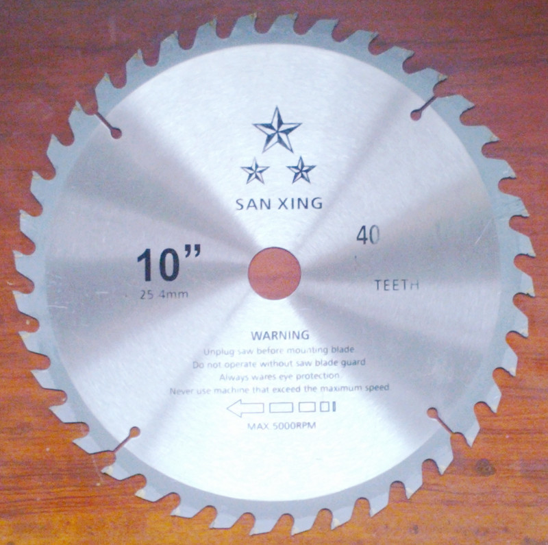 厂家供应10寸40齿普通级硬质合金木工锯片电圆机用割草锯片切割片