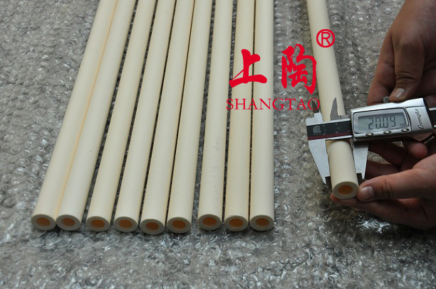 厂家供应95% 99% 99.5% 氧化铝陶瓷管，刚玉管，陶瓷棒