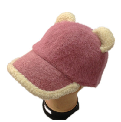 冬季兔毛帽子批发 女士猫耳朵可爱时尚韩版帽子现货厂家批发