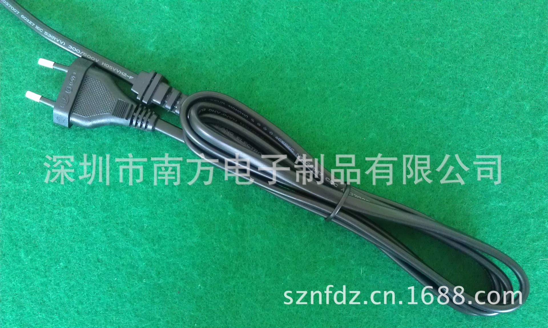 欧规电源线 欧规两插八字尾电源线 欧式二插线 欧标八字尾电源线