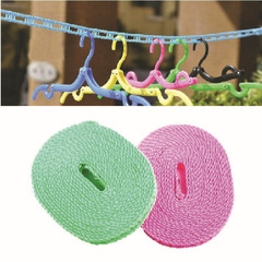 Outdoor and indoor washing and drying, windproof and non-slip clothesline, clothesline and clothesline, travel clothesline, 5 meters