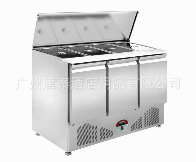 供应水果粒保鲜柜 蔬菜沙拉冷藏操作台 日式寿司保鲜工作台