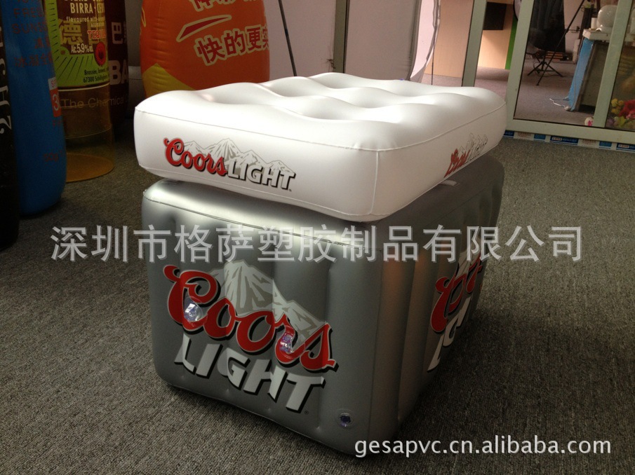 专业生产销售 冷藏冰桶，沙滩耐寒冰桶，充气LED发光冰吧