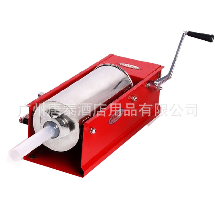厂家生产食品机械厨房用品卧式灌肠机红色喷漆灌肠机CH-5