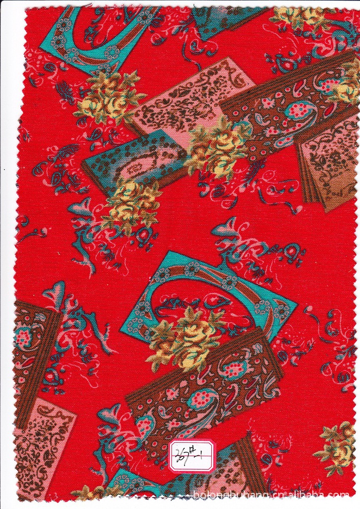 新品热销DIY中国风印花面料 全棉印花布料批发 服饰面料