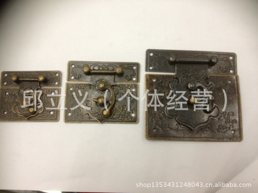 仿古搭扣钩扣铁皮箱扣礼品盒锁扣月饼盒钩扣