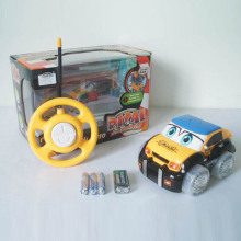 供应SM106676 1：24 2通遥控明轮卡通出租车  交通类儿童玩具