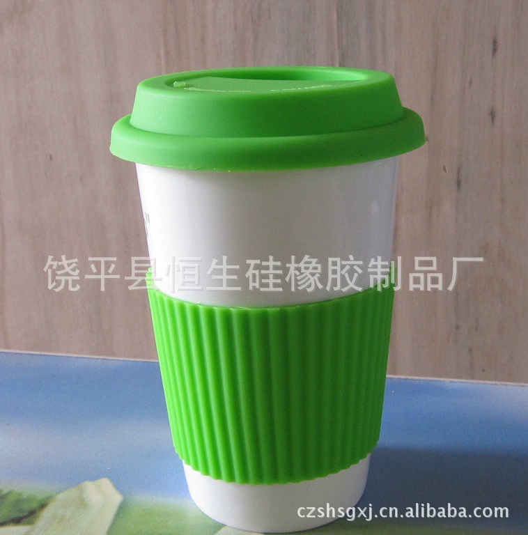 Ceramic silicone glass cover with glass, set