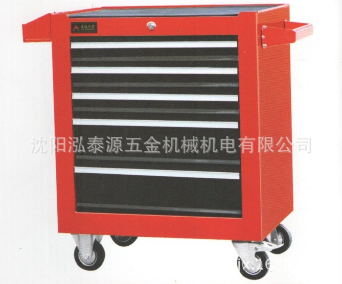 泓泰源金豪达五抽工具柜JS-37工具车铁移动手推车汽修多功能
