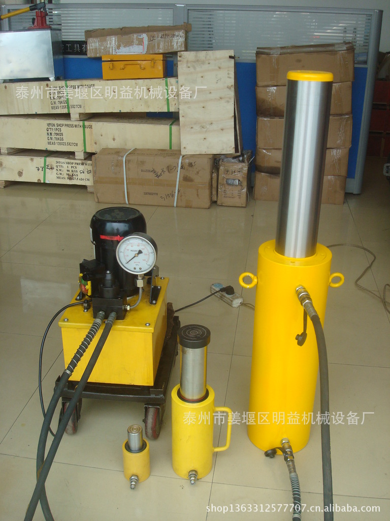 生产各种超长油缸，分离式液压千斤顶   高压千斤顶，电动千斤顶